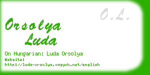 orsolya luda business card